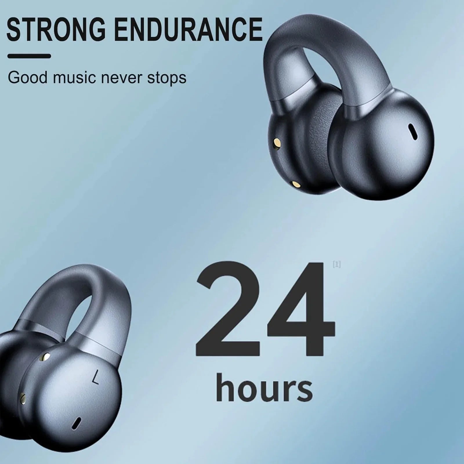 ZiSUGP Wireless Clip On Bone Conduction Headphones Mini Sports Headphones Running Earring Headphones Open Earbud Headphones Wireless Headphones Sports Running Ear Ope