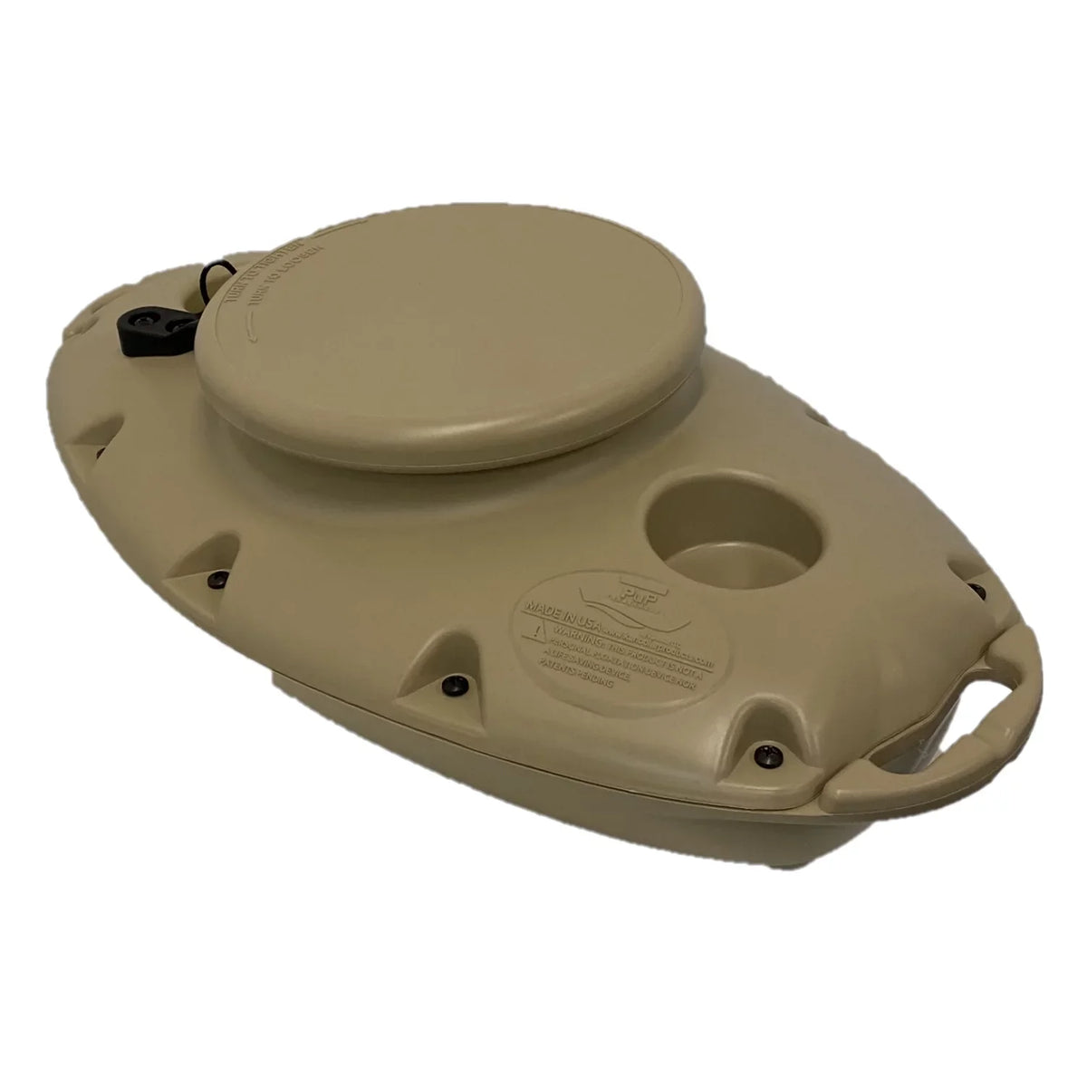 CreekKooler Pup 15 Quart Floating Beverage Water Portable Cooler, Tan