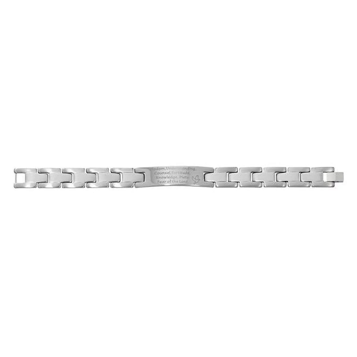 McVan BR978 Mens Stainless Gifts of Holy Spirit Bracelet Boxed