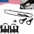 HTTMT- UTV 17" Rear View Race Mirror 1.75" Clamp Grab Handle Suitable with Polaris RZR800 XP900 XP1000