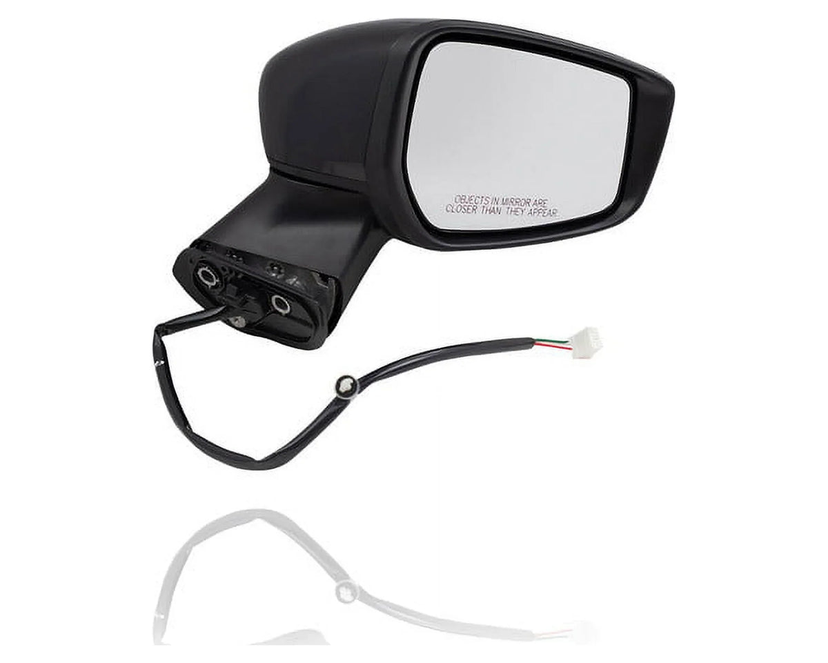Door Mirror - Pacific Best Inc. Fit/For 15-19 Nissan Versa Note-S/S Plus/SL/SV - Non-Heated, Without Side View Camera ,With Coating Primed - Right Hand - Passenger - 963019MB0A
