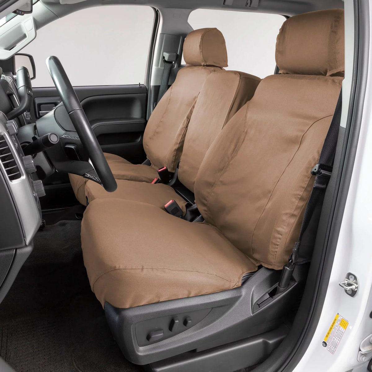 Coating SeatSaver Front Row Custom Fit Seat Shield for Select Ford F-150 Models - Polycotton (Tan) Fits select: 2013-2014 FORD F150 SUPER CAB, 2011-2012 FORD F150