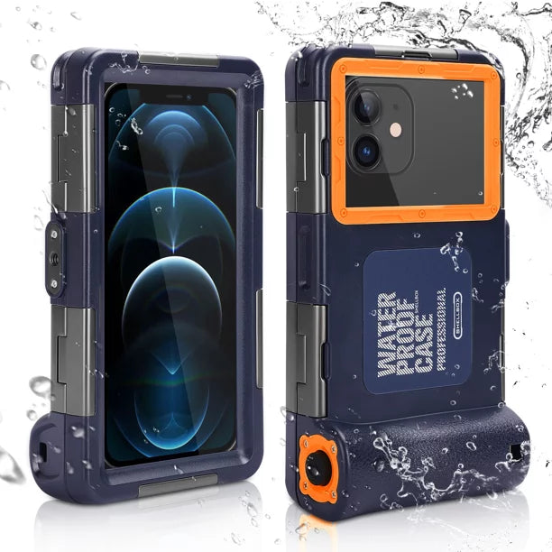 UrbanX Professional [15m/50ft] Swimming Diving Surfing Snorkeling Photo Video Waterproof Protective Case Underwater Housing for alcatel A7 And all Phones Up to 6.9 Inch LCD with Lanyard