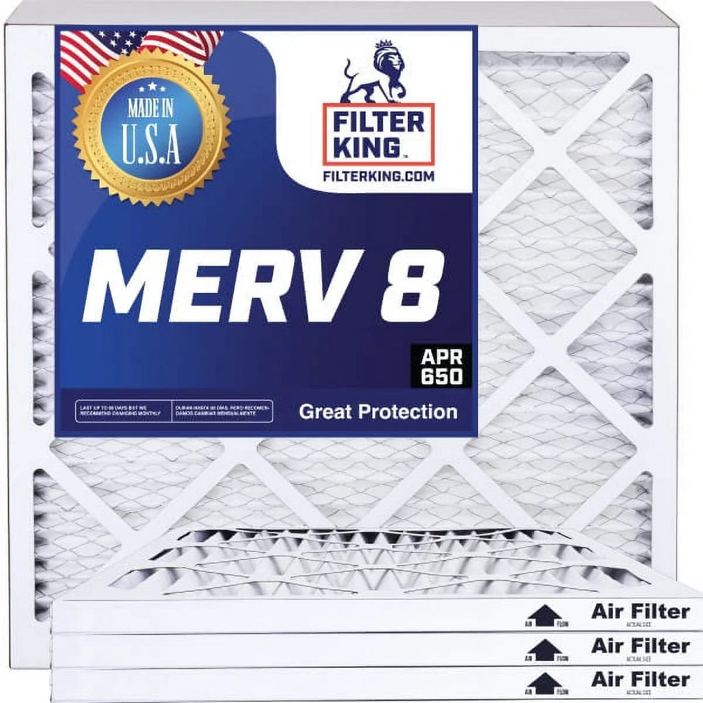 Filter King 37x42.5x1a Air Filter | 4-PACK | MERV 8 HVAC Pleated A/C Furnace Filters | MADE IN USA | Actual Size: 37 x 42.5 x .75"