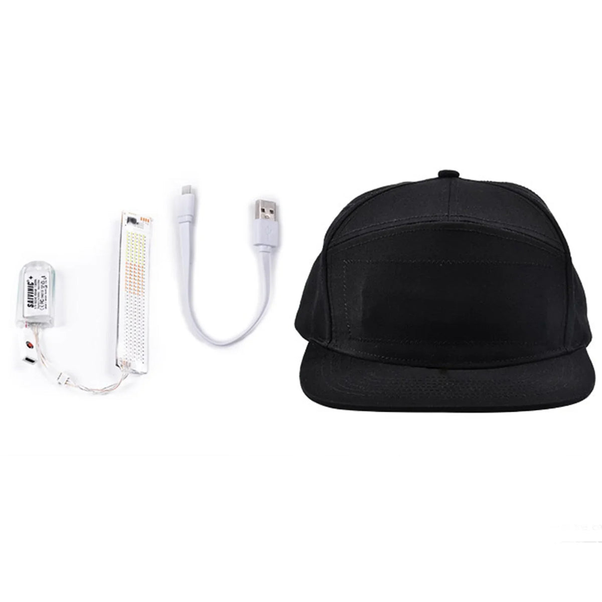 Color Display Hat Bluetooth Editing Tongue Hat Luminous Advertising Hat Sunshade Hat Women Ponytail Beach Cowboy Hats for Women Women's Hats Camping Hats Summer Fedora Happily Ever after Beach