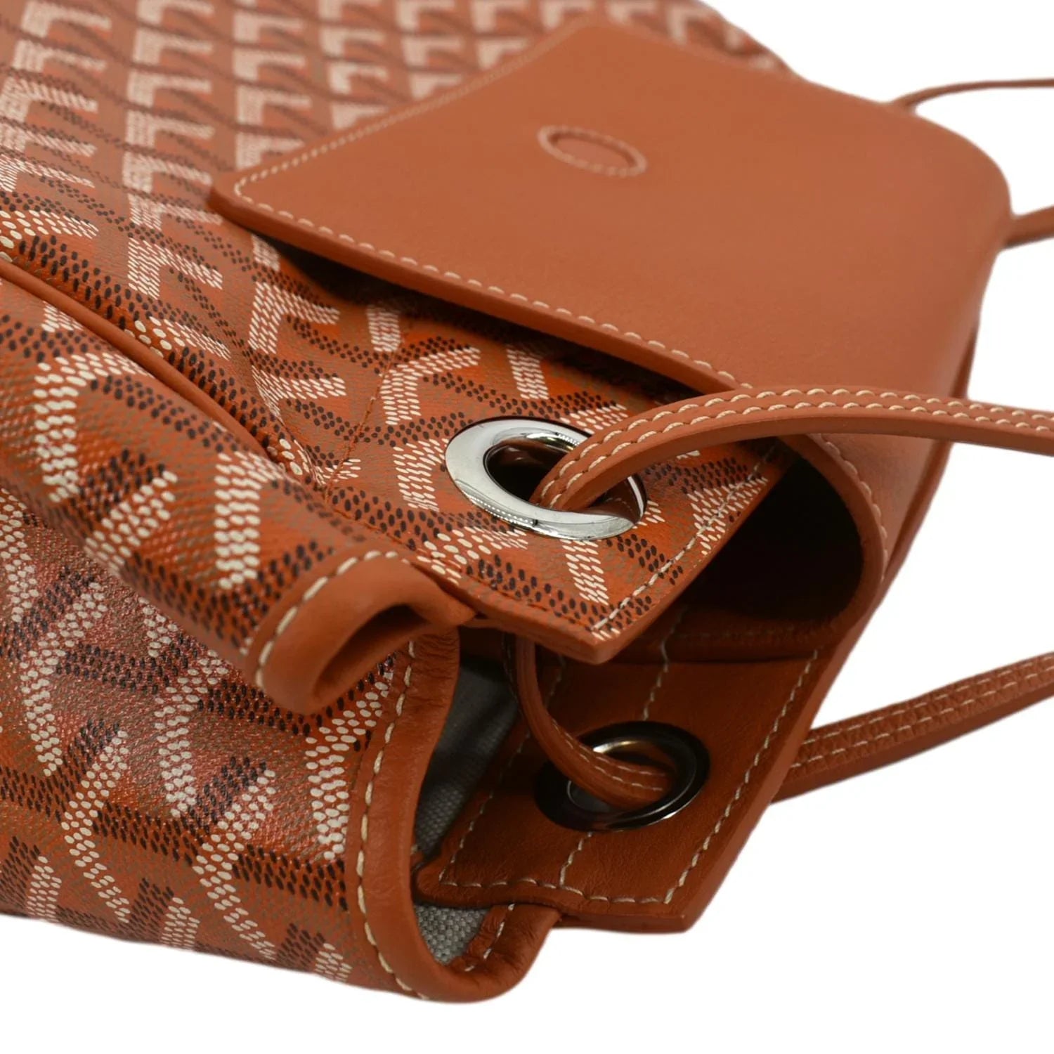 Pre-owned GOYARD Rouette Soft Canvas Shoulder Bag Orange