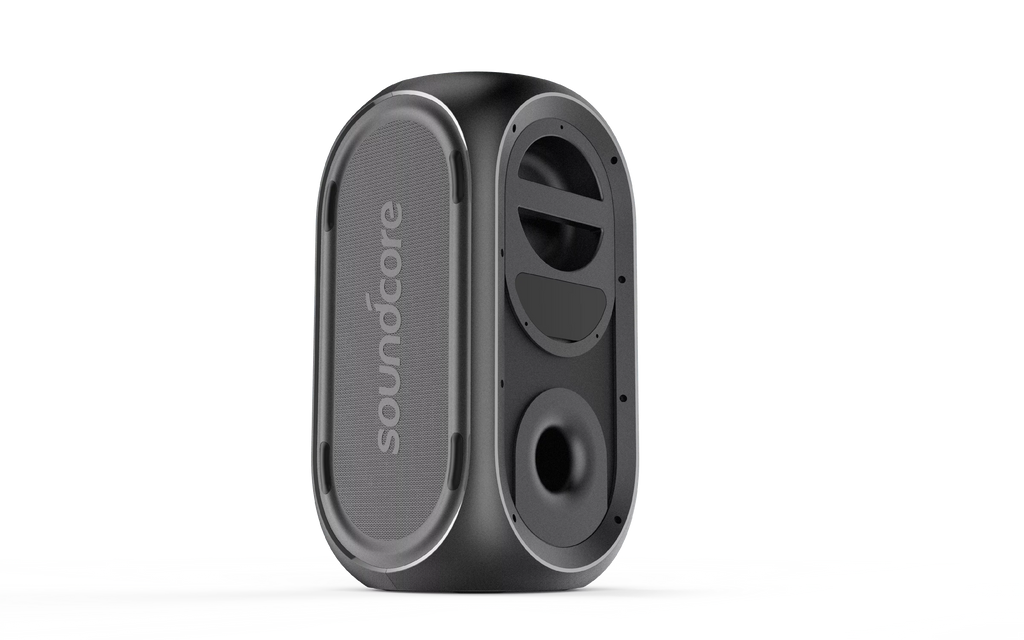 Anker Soundcore Rave Portable Party Speaker with 107dB Sound, Light Show, 24 Hour Playtime, PowerIQ, BassUp Technology, Water Impervious Party Speaker with Microphone Input For Karaoke, BBQ, Outdoor,