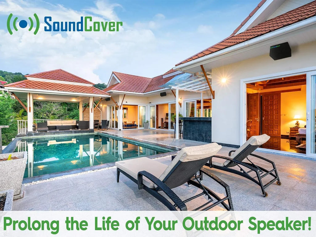 Outdoor Speaker Wrap Black, Medium Size (H 13.6" x W 7.9" x D 8.9"), Suitable with Yamaha AW294, Definitive Technology AW 5500, Polk Audio Atrium 6, Yamaha AW350, and Bose 251