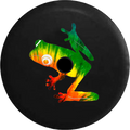 2018 2019 Wrangler JL Backup Camera Tree Frog Tiedye Peace Love Spare Tire Coating for Jeep RV 33 Inch