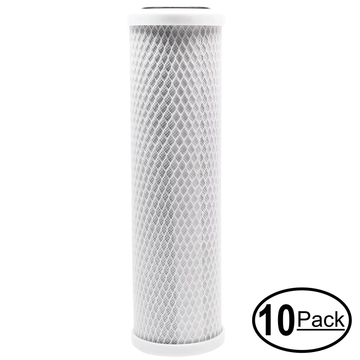10-Pack Replacement for AquaFX 4StageDWSF-CB10-2 Activated Carbon Block Filter - Universal 10 inch Filter for AquaFX 4 Stage Drinking Water System - Denali Pure Brand
