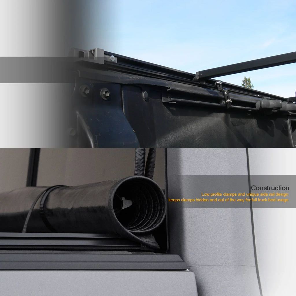 Stehlen 714937188747 Lock And Roll Up Tonneau Protection - Black For 2015-2022 Chevy Colorado / GMC Canyon 6 Feet ( 72" ) Bed