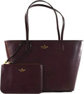 Kate Spade Bennet Place Small Harmony Smooth Leather Tote Shoulder Bag Purse Handbag with Matching Wristlet Pouch