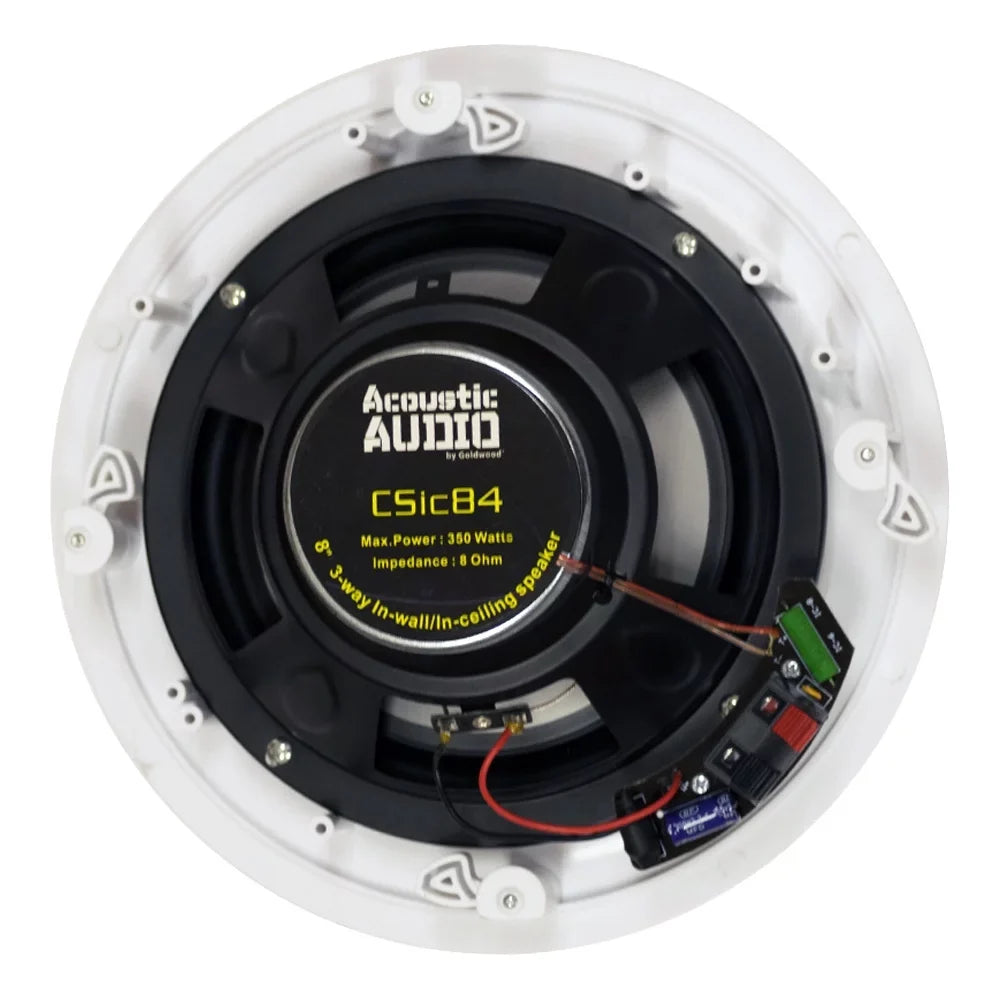 Acoustic Audio CSic84 Frameless In Ceiling 8" Speaker 5 Pair Pack 3 Way Home Theater Speakers