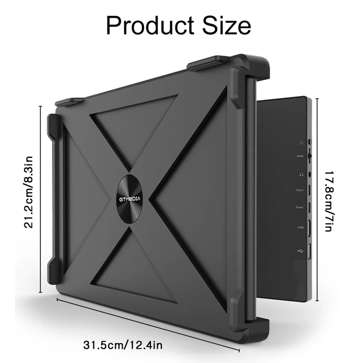 GTMEDIA Mate X 11.6-inch Portable Dual Screen Monitor for Laptop - Immersive Viewing Experience, Perfect for Multimedia and Presentations