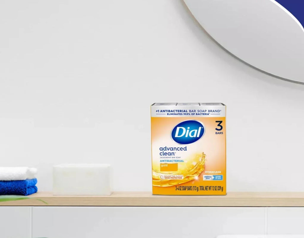 5 Pack Dial Antibacterial Deodorant Soap Gold 4oz 3 Count Each