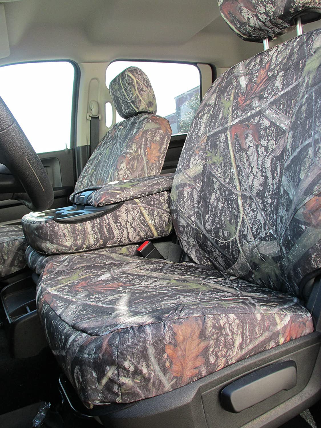 D1334 Suitable with 2013-2019 and 2020 Classic Dodge Ram 1500-3500 Cab Front 40/20/40 with opening console with 3 cupholders, 20 section does not open. In NCLC Camouflage Endura
