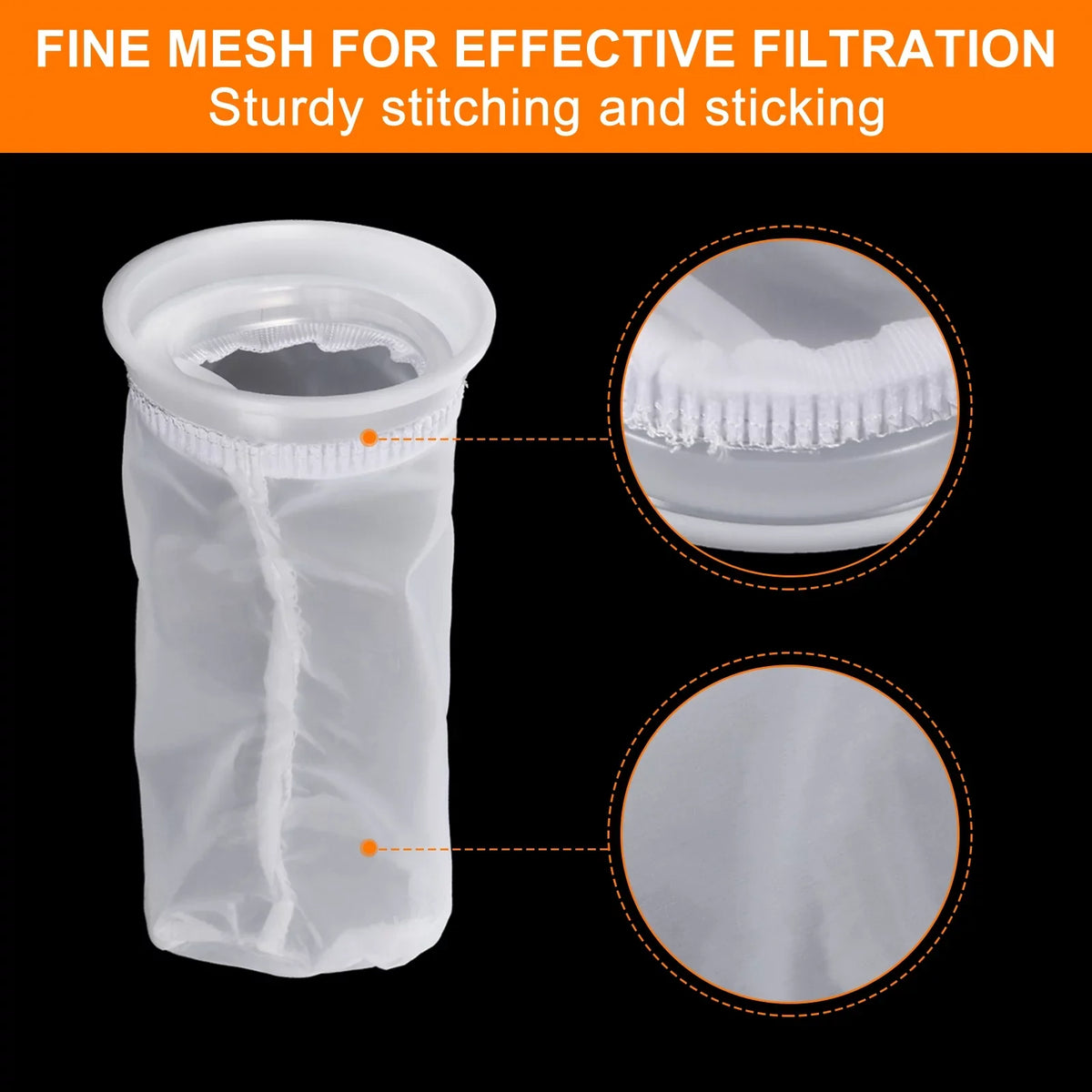 163mm IBC Lid Filter Wrap T-Shaped Rainwater Tank IBC Tote Protection with Washable Nylon Filter