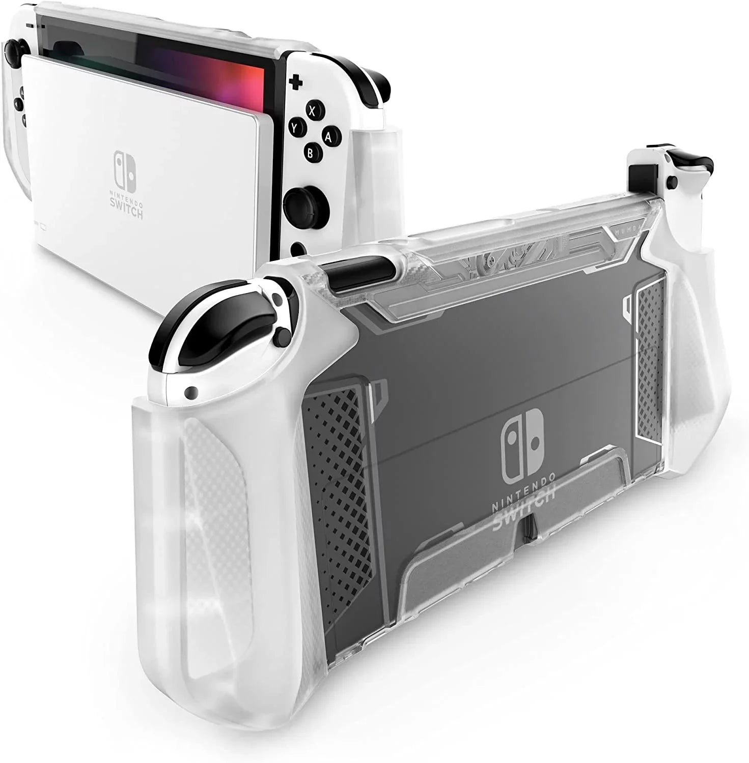 Dockable Case for Nintendo Switch O 2021, [Blade Series] TPU Grip Protective Wrap Accessories Matching