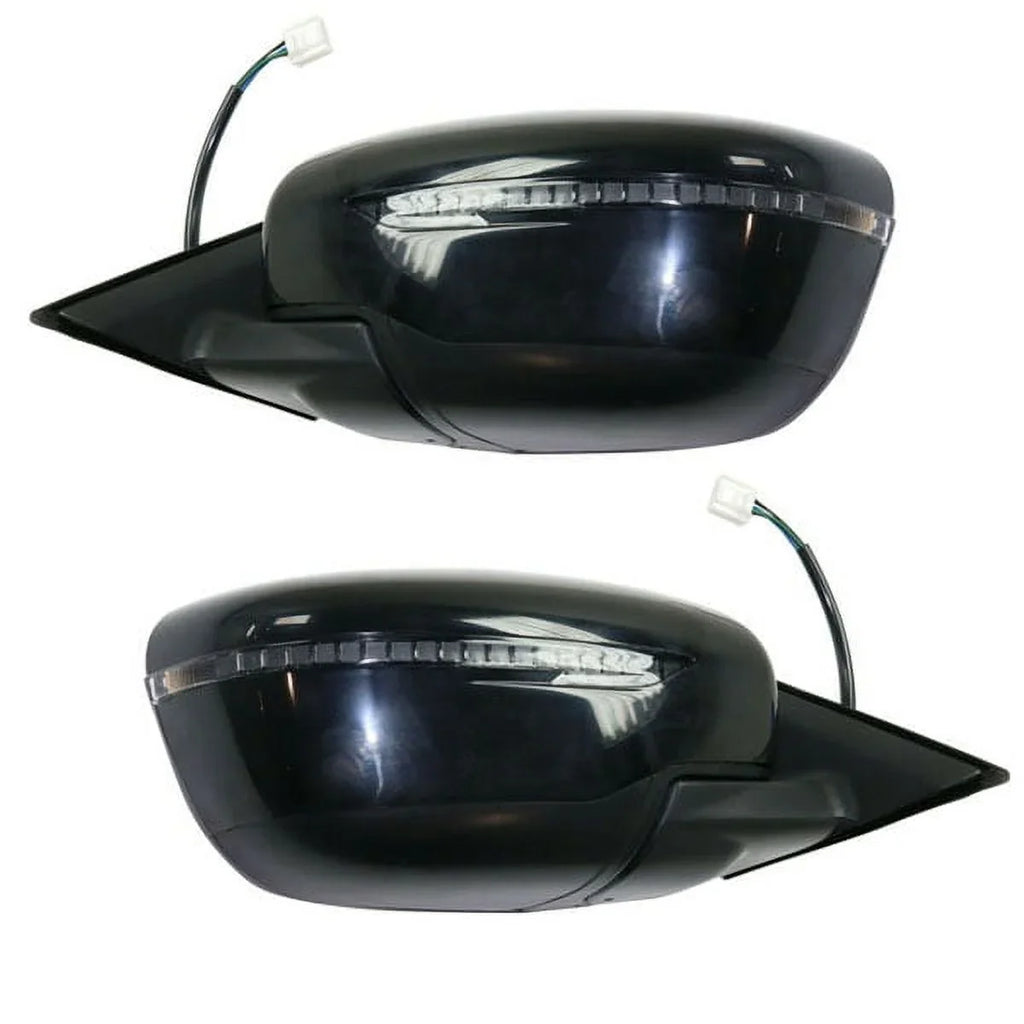 For 17-19 Rogue Rear View Mirror Assembly Power w/Signal & w/o Camera Set Pair