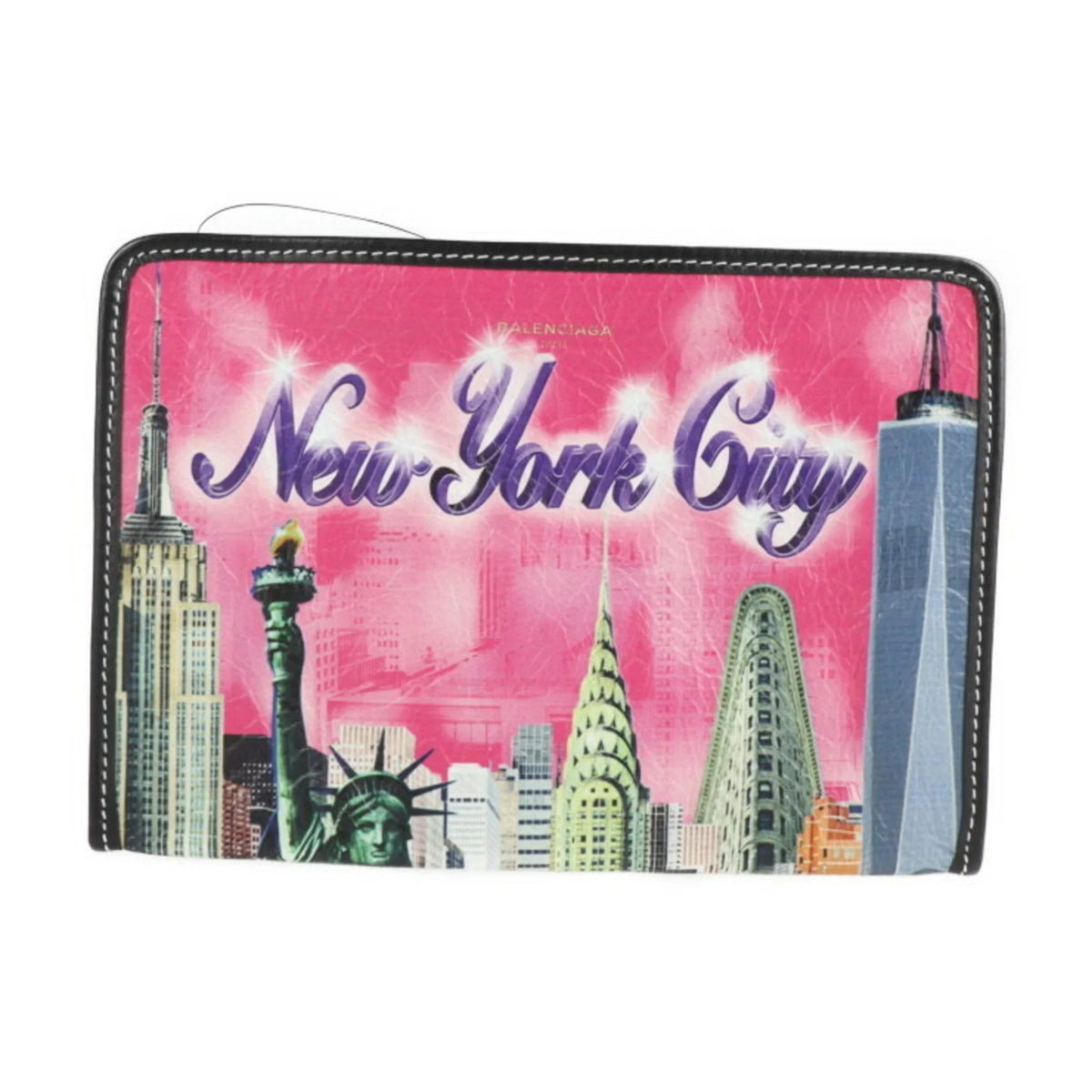 Pre-Owned BALENCIAGA Balenciaga clutch bag 476046 leather rose pink NEW YORK CITY (Like New)