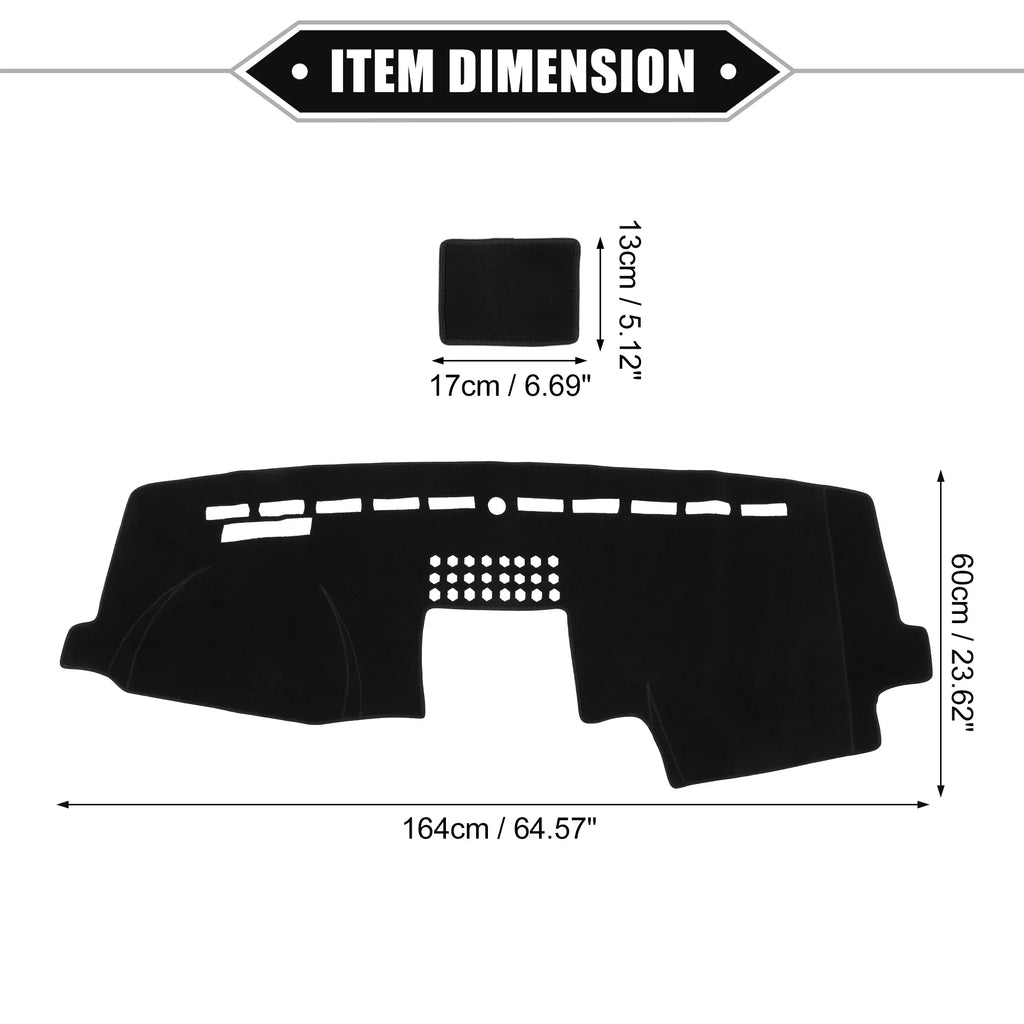 Unique Bargains Car Center Console Dashboard Protection Mat Suitable for Ford F150 2015-2020 Protective Polyester