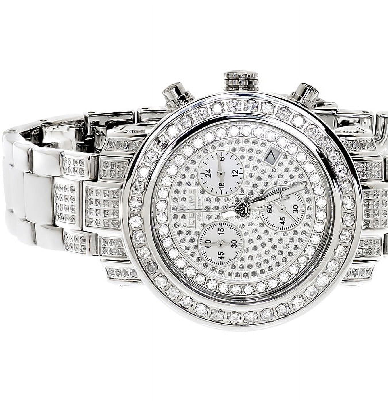 Ladies White Icetime Platinum Diamond Watch PT 01(3 ct)