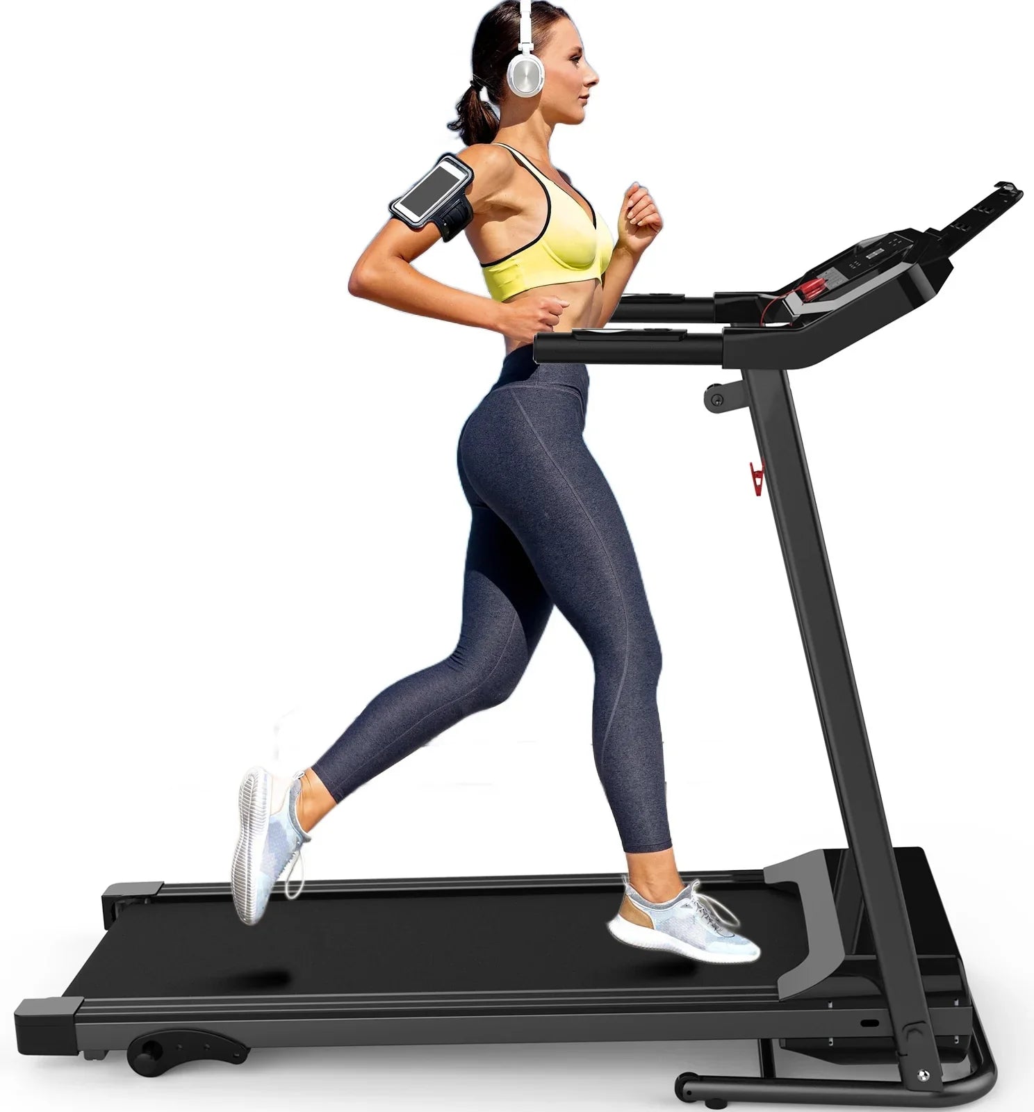 FLIMDER Walking Pad, Sturdy & Long-lasting Under Desk Treadmill, Folding Treadmill with 300LBS Capacity, Beautifully Designed Installation-Free Treadmills for Home Bluetooth Speaker