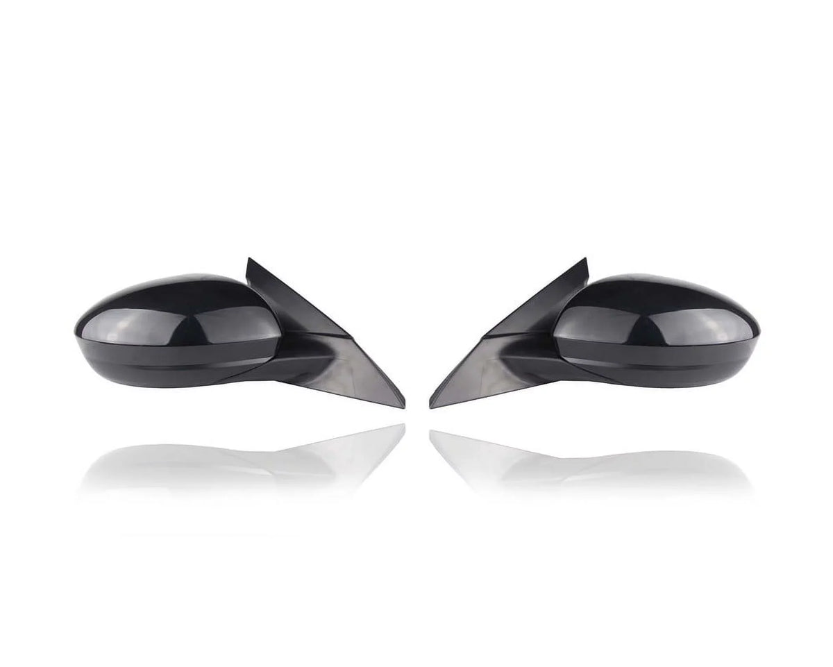 Door Mirror - Suitable for '19-21 Nissan Altima S/SV/SR - Powered, Non-Heated, Without Signal & Camera, Black - Pair, Left Driver + Right Passenger Set - 963016CA0A, 963026CA0A