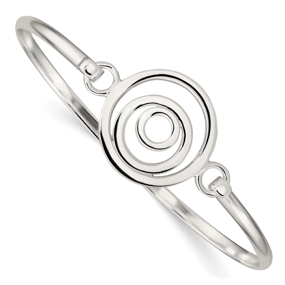 FJC Finejewelers Sterling Silver Mutli-circle Bangle Bracelet