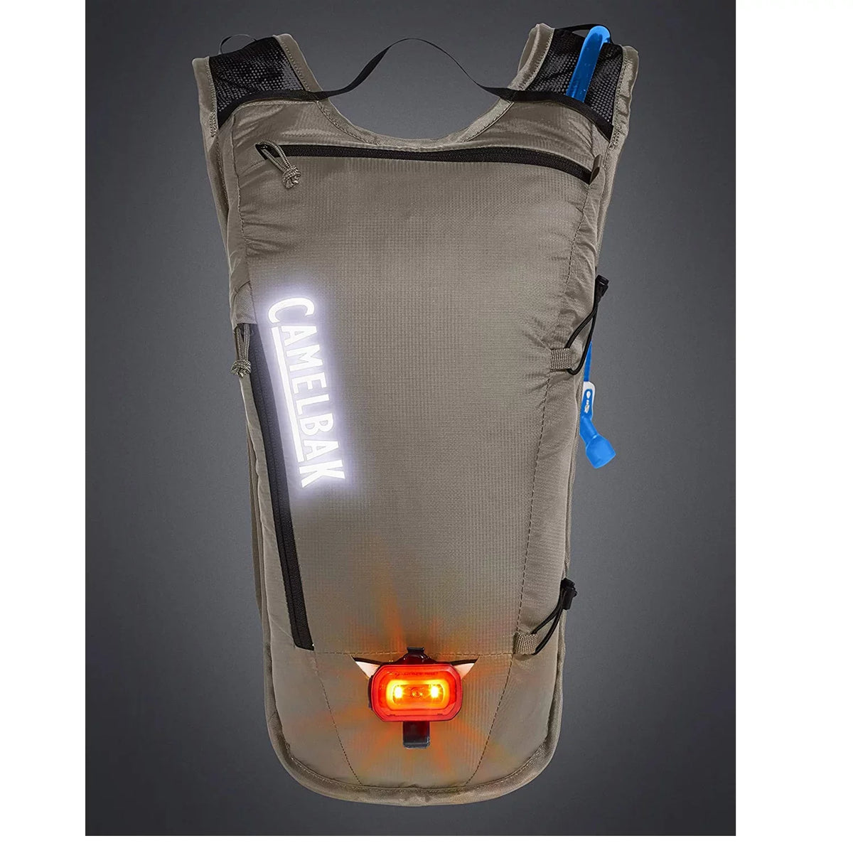 CamelBak Classic Light Bike Hydration Pack 70oz Aluminum/Black for Outdoor Lifestyle and CAMELBAK Mini M.U.L.E.( 50 oz Blue/White Stripe) - Bundle Kit