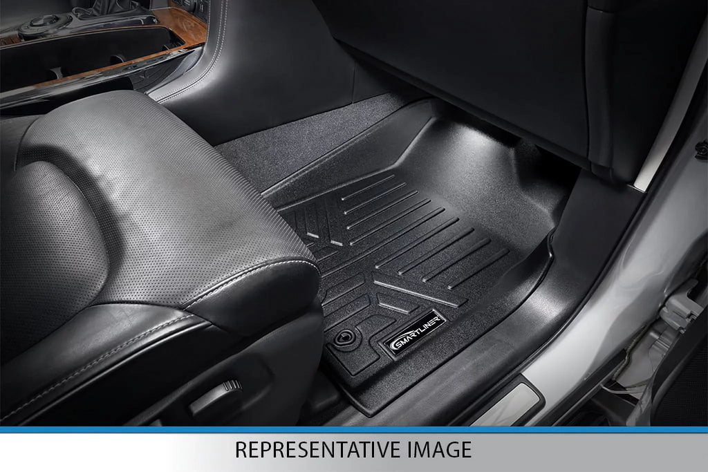 Smartliner SA0315-B0071-D0071 Custom Fit 2 Rows Floor Mats & Cargo Liner Set for 2016-2021 Jeep Grand Cherokee, Black