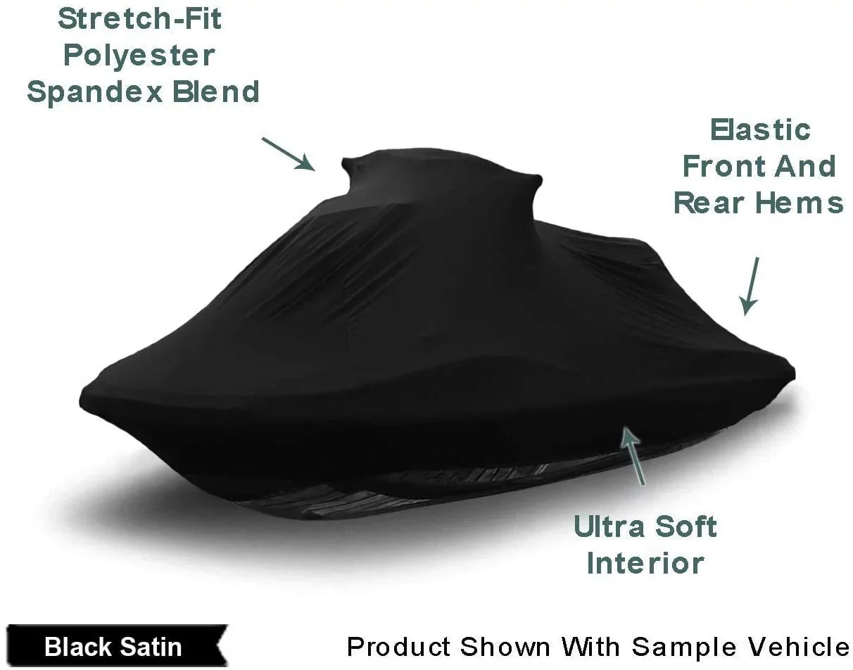 Indoor Jet Ski Shield for SEA DOO GTI 2006-2007 - Black Satin - Ultra Soft & Stretchy - Protects from Dust & Dings Inside! Includes Storage Bag - Indoor ONLY
