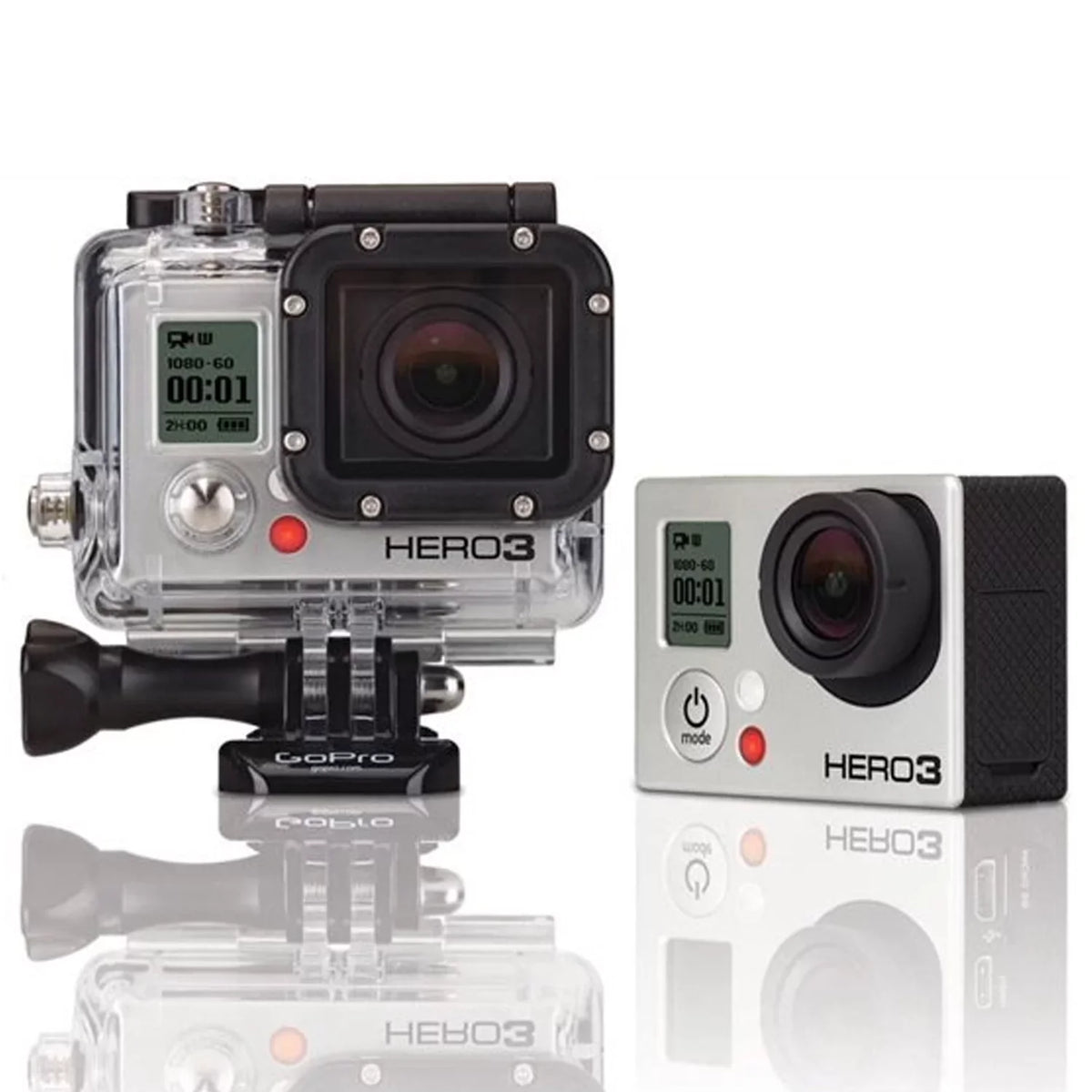 Restored GoPro HERO3 Silver Edition Action Sport Wi-Fi Camera Camcorder With 35-In-1 Action Camera Accessory Kit - (Refurbished)