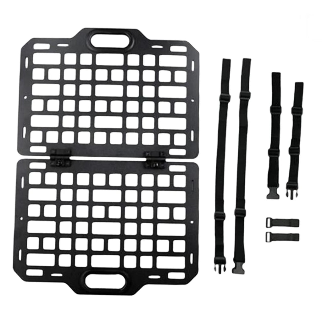 funtasica Auto Seat Back Organizer Modular Storage Molle Panel Car Seatback Hanging Plate Auto Seat Panel for Automotive Truck Parts