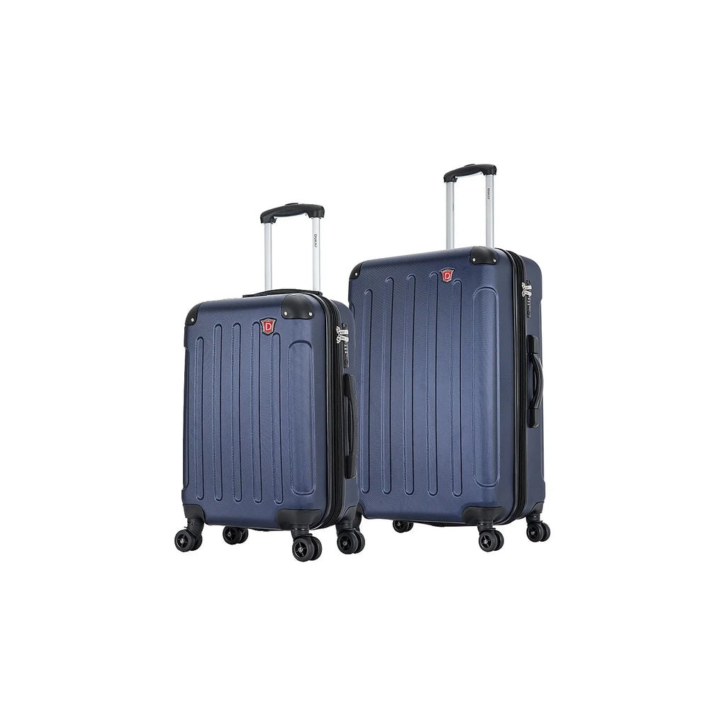 DUKAP y 2-Piece Plastic Luggage Set Blue (DKINT0SM-BLU)