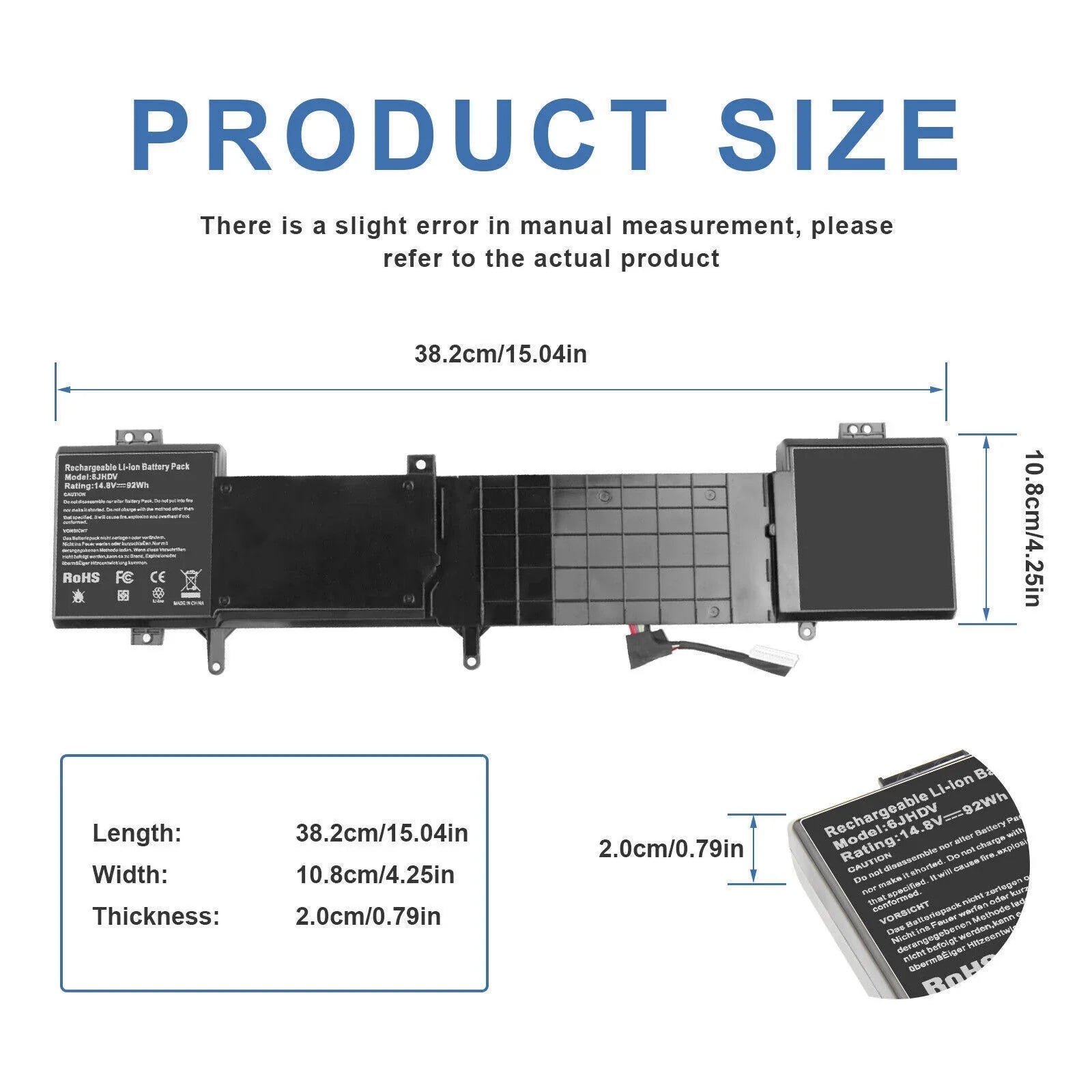 For Alienware 17 R2,Alienware 17 R3 14.8V 92Wh