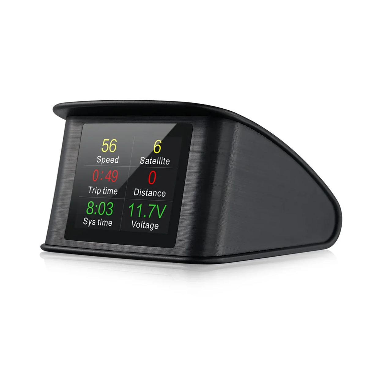 Pinnaco Smart Head Up Display with Speed, Altitude, Voltage, Clock - Universal GPS HUD for Cars