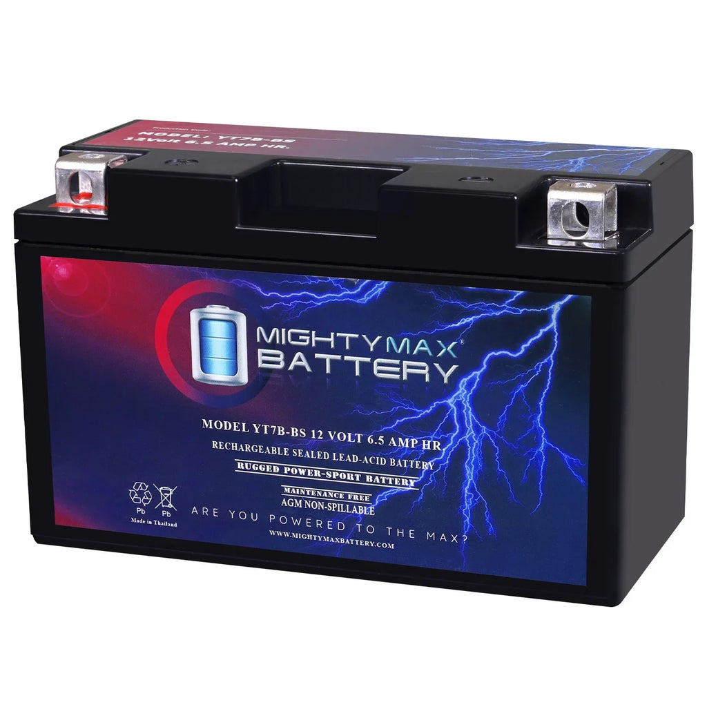 YT7B-BS 12V 6.5AH Replacement Battery for Yamaha YFZ 450 R AJ42W 09-13