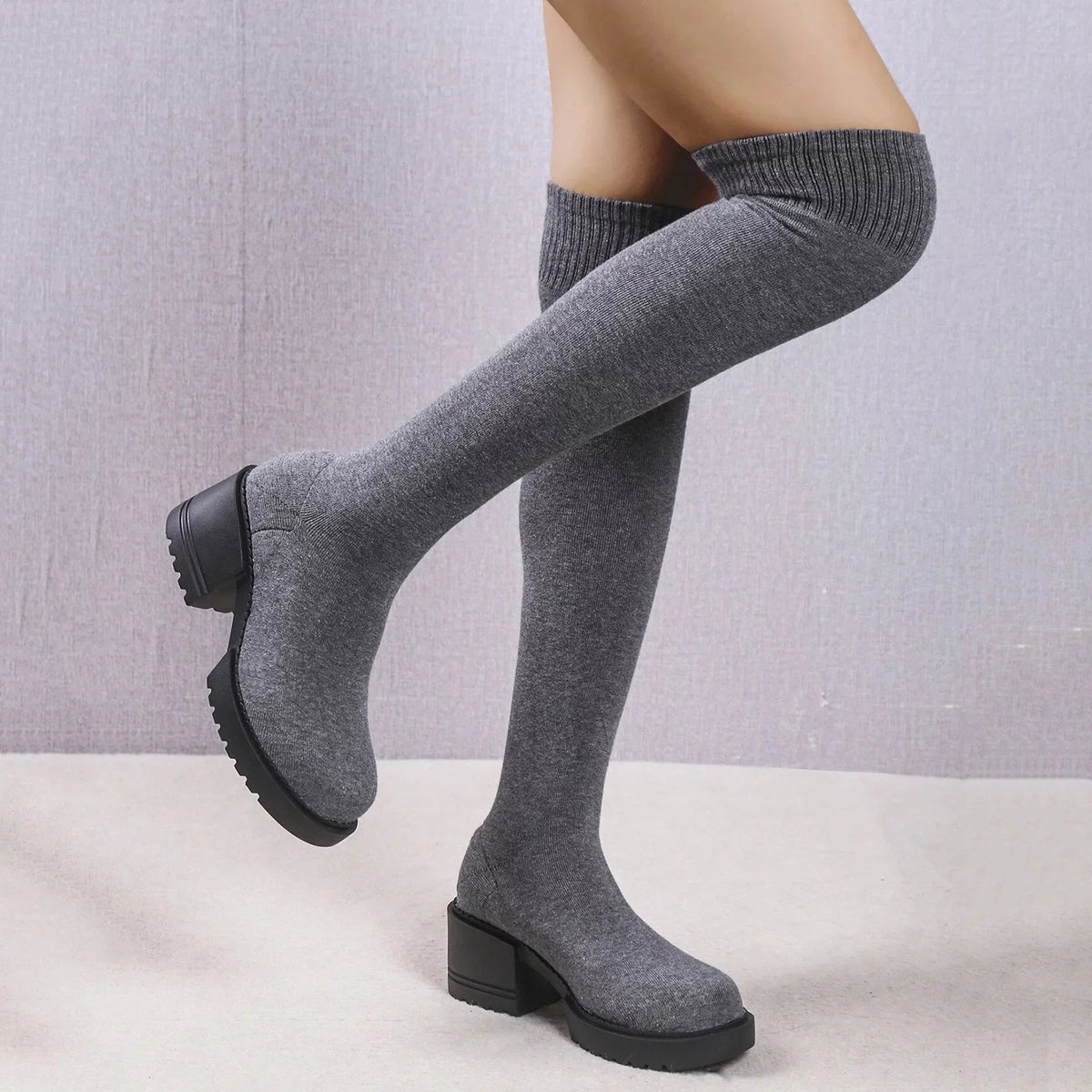 PMUYBHF Pull on Work Boots Women Minimalist Heeled Sock Boots Long Boots Ladies Knee Length Boots Latch Winter Boots for Women Waterproof Snow Size 11