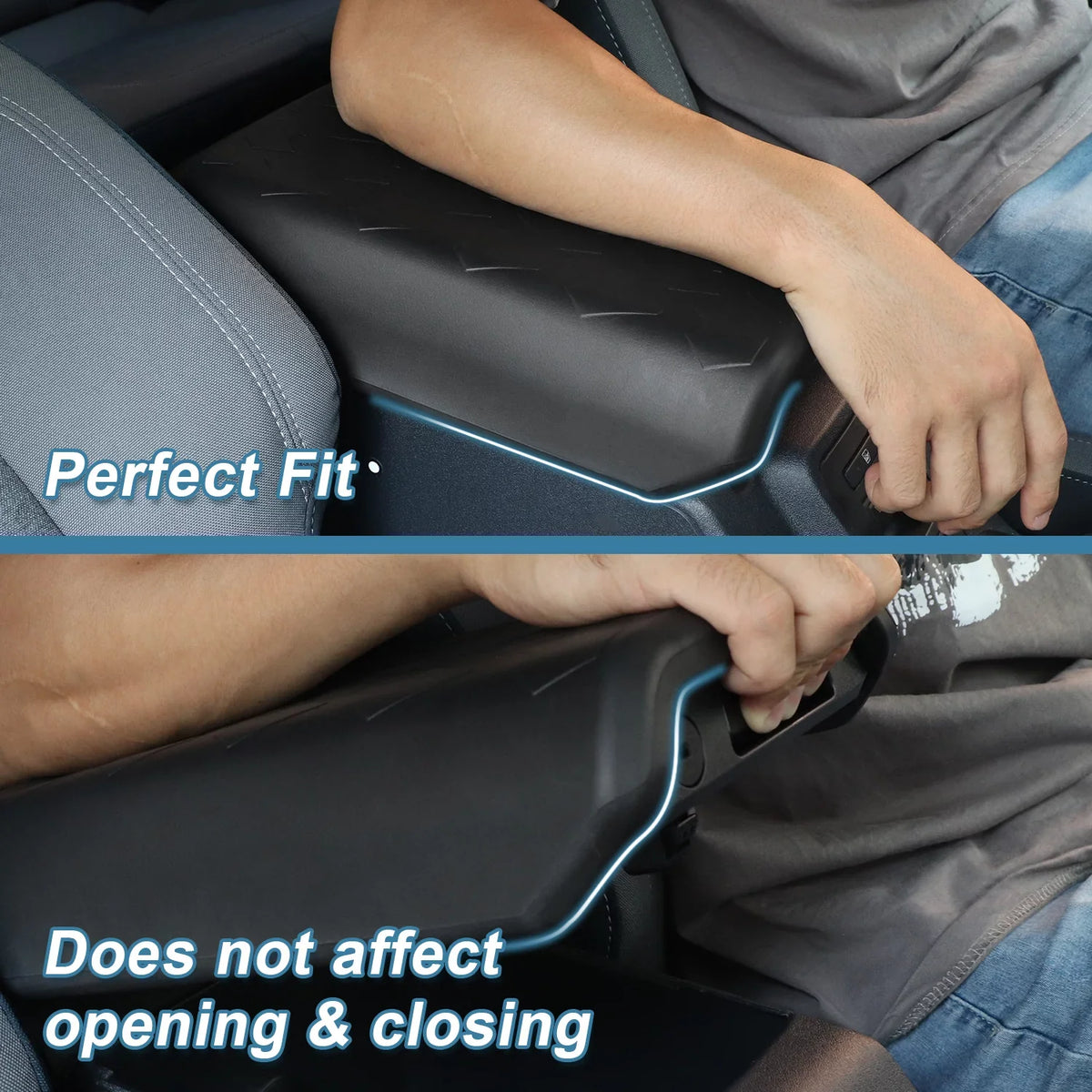 MFC Center Console Armrest Wrap Waterproof Armrest Cushion For Ford Bronco 2021-2023 2 / 4 Doors