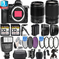 Nikon Z5 Mirrorless Camera with 50-250mm f/4.5-6.3 VR Lens + 35mm f/1.8 S Lens + 4 PC Macro Set + 3 PC Filter Set + 64GB + Flash + Handbag
