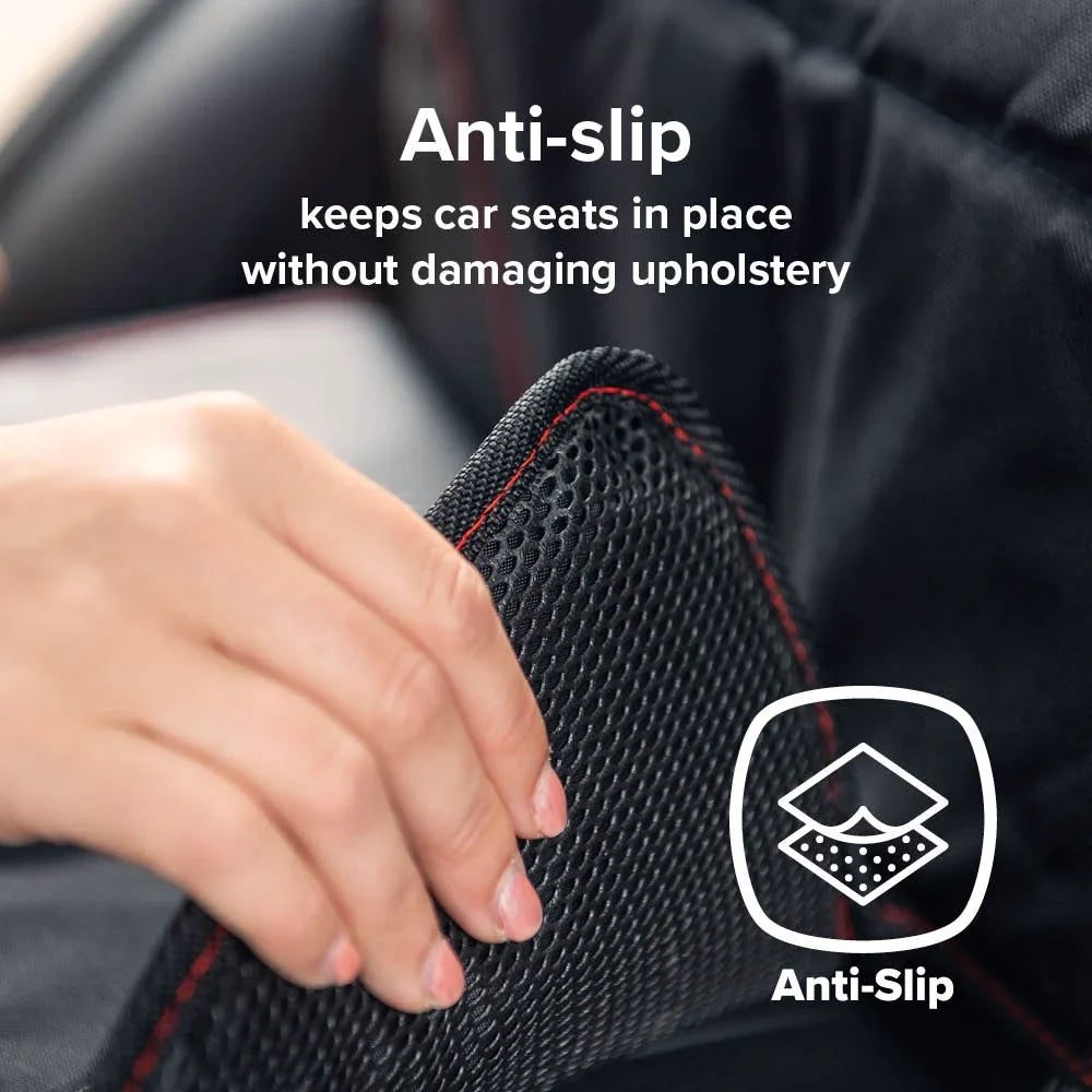Diono Super Mat 2 Pack Car Seat Protector, Crash Tested, Water Durable Black