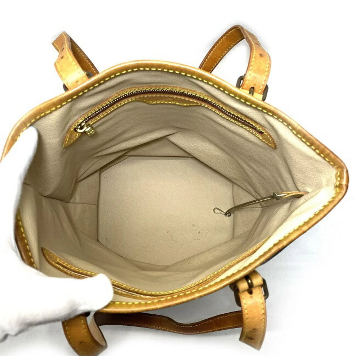 Pre-Owned Louis Vuitton Bucket GM Brown Beige Monogram M42236 Canvas Nume Leather FL0093 LOUIS VUITTON Bag Tote Handbag Women's (Good)