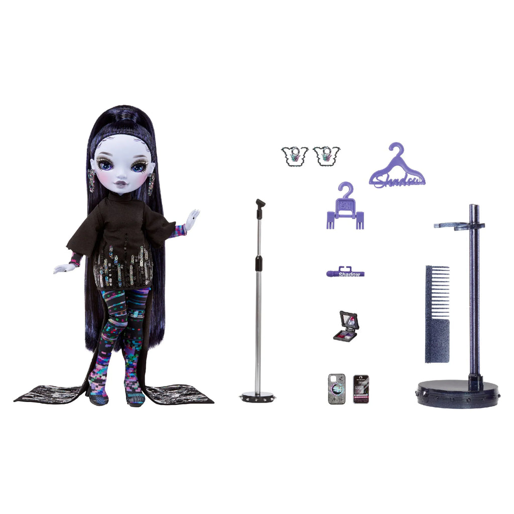 Rainbow High Shadow High Reina Glitch Crowne - Purple Fashion Doll. Fashionable Outfit & 10+ Colorful Play Accessories. Outstanding Gift for Kids 4-12 Years Old & Collectors