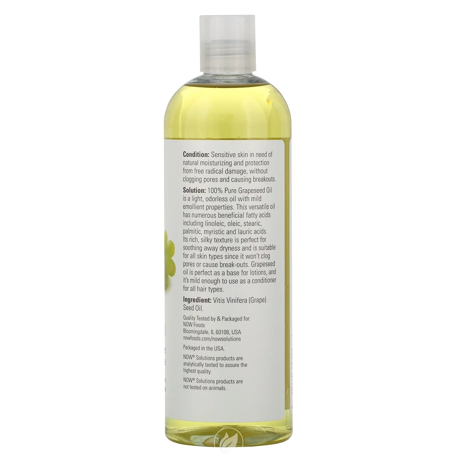 NOW Solutions Grapeseed Oil 16 Fl Oz