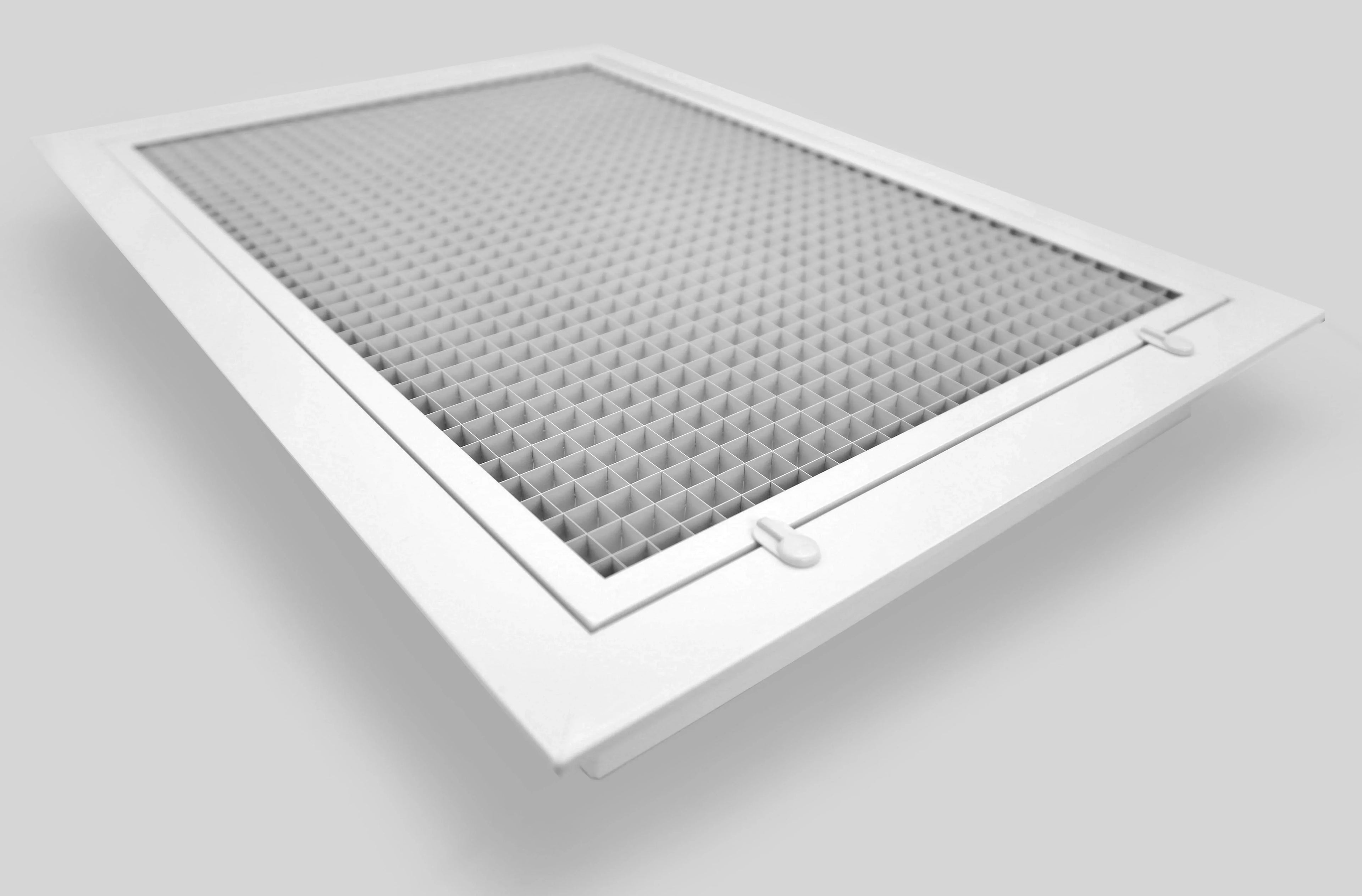 18" x 30" Cube Core Eggcrate Return Air Filter Grille for 1" Filter - Aluminum - White Outer Dimensions: 20.5" x 32.5