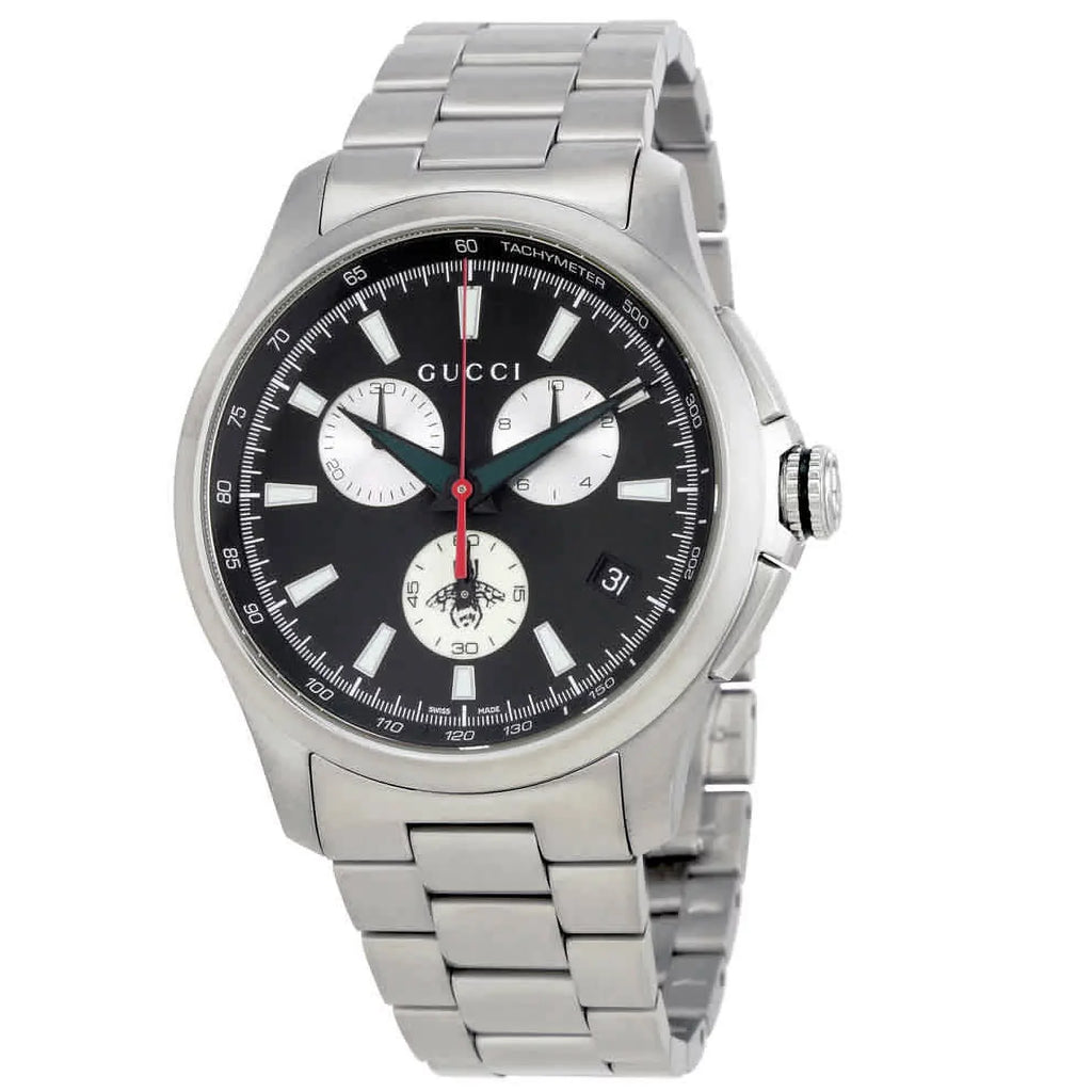 Gucci G-Timeless Stainless Steel Chronograph Men's Watch, YA126267