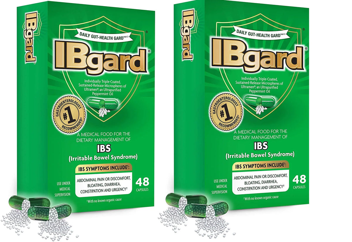 IBgard Irritable Bowel Syndrome (IBS) Relief 48 Capsules (Pack of 2)