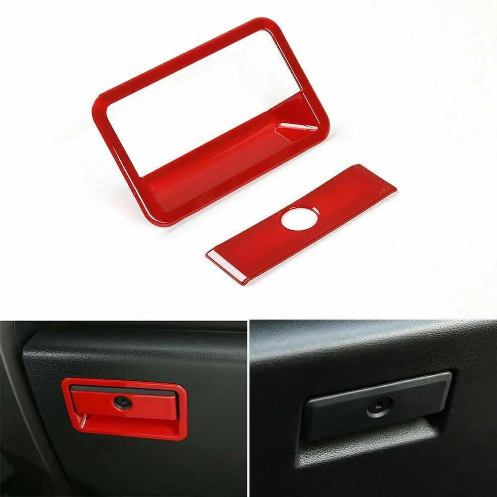 Teledu F150 Red 28pcs Full Interior Set Center Console Wrap Trim Kit
