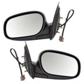 Brock Replacement Driver and Passenger Performance Upgrade Power Side View Mirrors with Chrome Matching with 98-08 Crown Victoria Grand Marquis 6W7Z17683AA 6W7Z17682AA